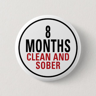 Badge Rond 5 Cm 8 mois nettoient et assagissent