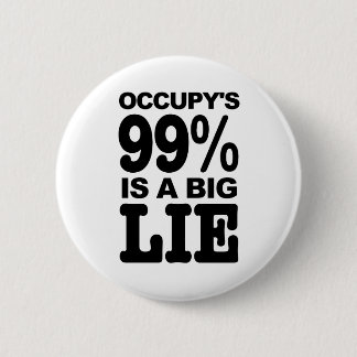 Badge Rond 5 Cm 99% Occupy's est un grand mensonge