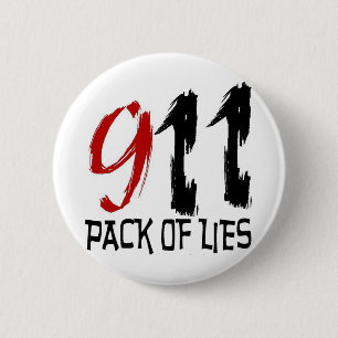 Badge Rond 5 Cm 9/11 paquet de mensonges