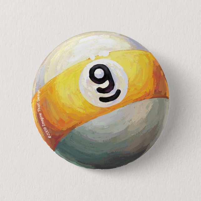 Badge Rond 5 Cm 9 balles (Devant)