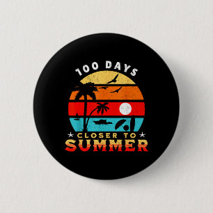 Badge Rond 5 Cm À 100 jours de l'été À 100 jours de l'