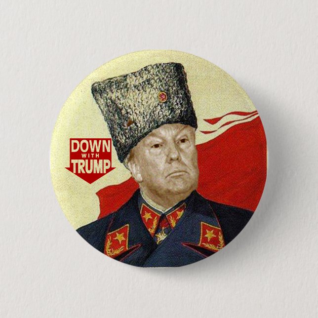 Badge Rond 5 Cm A bas Trump (Devant)