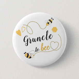 Badge Rond 5 Cm à Bee