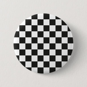 Badge Rond 5 Cm à damiers motif