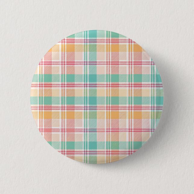 Badge Rond 5 Cm À damiers multicouleur (Devant)