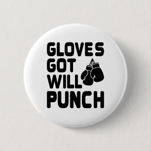 Badge Rond 5 Cm A des gants, cognera Boxeur Sports Force Gym Athlè