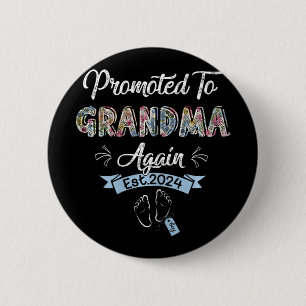 Badge Rond 5 Cm À grand-mère Est 2024 Faire-part de grossesse