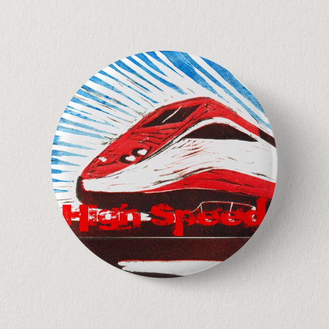 Badge Rond 5 Cm À grande vitesse (Devant)