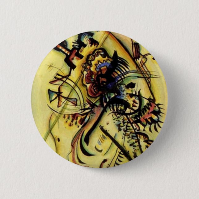 Badge Rond 5 Cm À la voix inconnue de Kandinsky (Devant)