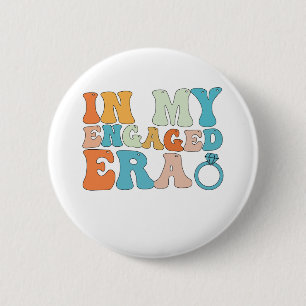 Badge Rond 5 Cm À mon ère engagée Groovy Rétro