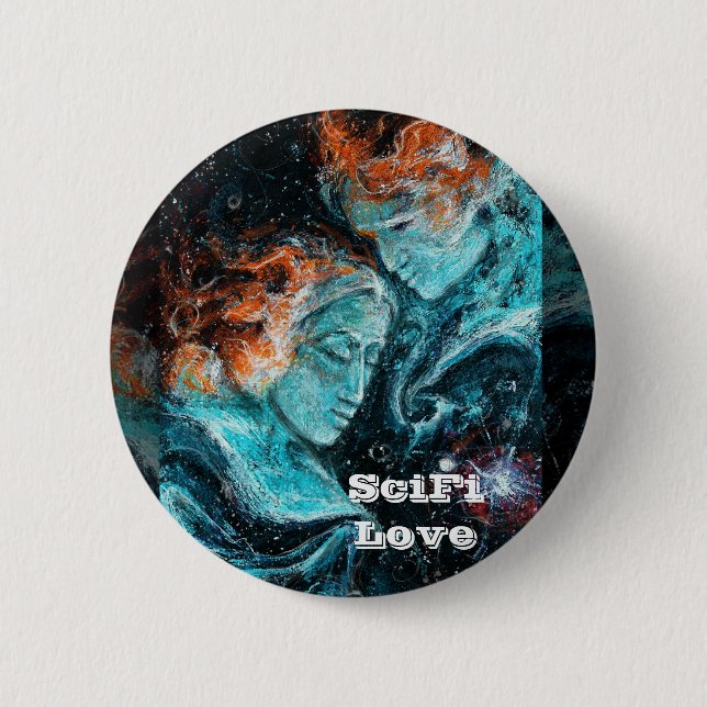 Badge Rond 5 Cm À travers l'espace (Devant)