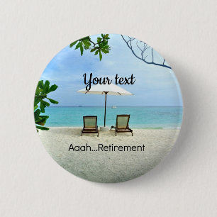 Badge Rond 5 Cm Aaah... MODÈLE de retraite