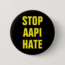 Badge Rond 5 Cm AAPI Arrêter la haine asiatique