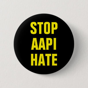 Badge Rond 5 Cm AAPI Arrêter la haine asiatique