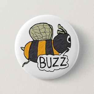 Badge Rond 5 Cm Abee bourdonnante