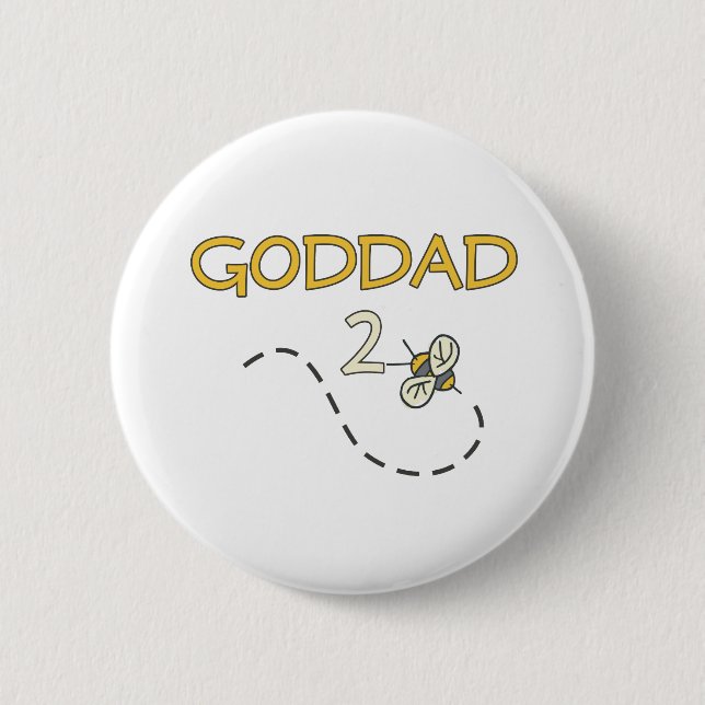 Badge Rond 5 Cm Abeille de Goddad 2 (Devant)