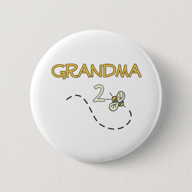 Badge Rond 5 Cm Abeille de la grand-maman 2 (Devant)