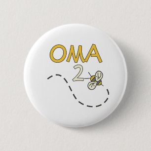 Badge Rond 5 Cm Abeille d'Oma 2