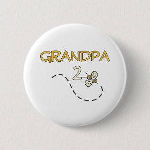 Badge Rond 5 Cm Abeille du grand-papa 2
