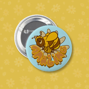 Badge Rond 5 Cm Abeille Extraordinaire - Joli dessin animé Bumble