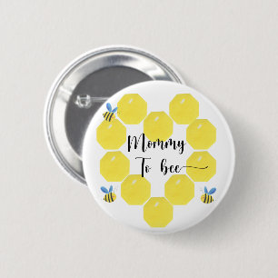 Badge Rond 5 Cm Abeille. Maman abeille