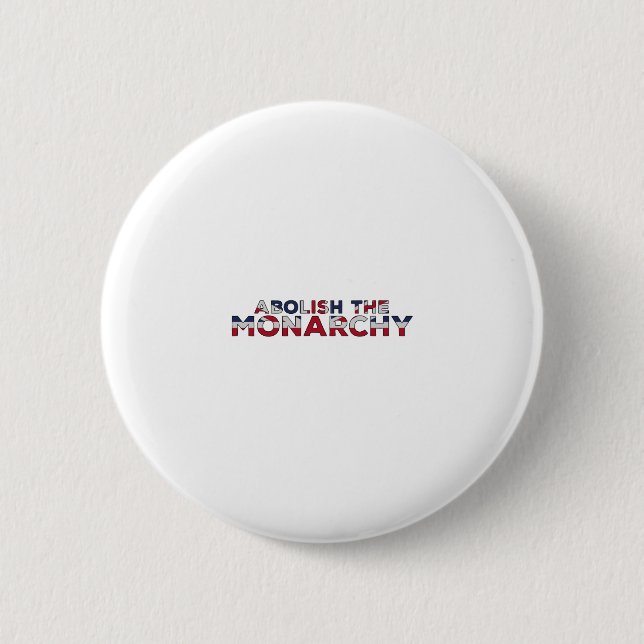 Badge Rond 5 Cm Abolir la monarchie (Devant)