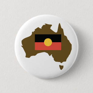 Badge Rond 5 Cm Aborginal Flag