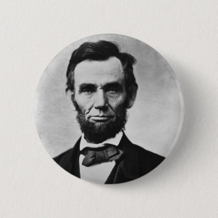 Badge Rond 5 Cm Abraham Lincoln