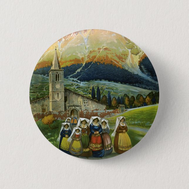 Badge Rond 5 Cm Abruzzes (Devant)