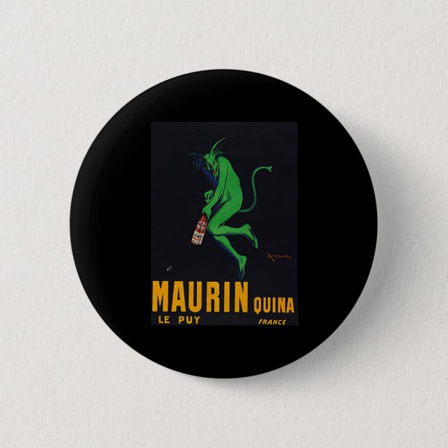 Badge Rond 5 Cm Absinthe de Maurin Quina (Devant)