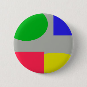 Badge Rond 5 Cm Abstrait