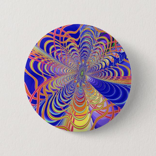 Badge Rond 5 Cm Abstrait fractal 061012d (Devant)