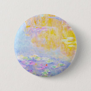 Badge Rond 5 Cm abstrait, nénuphars de Monet 7