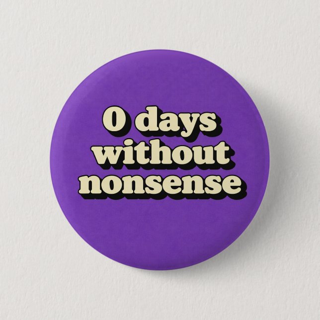 Badge Rond 5 Cm Absurdité (Devant)