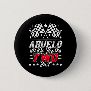 Badge Rond 5 Cm Abuelo Des Deux Rapides Voiture De Course D'Annive