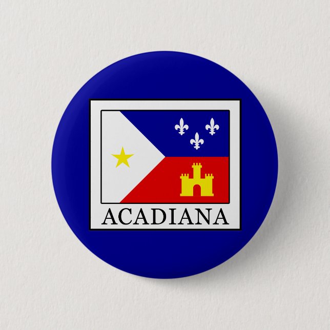 Badge Rond 5 Cm Acadiana (Devant)