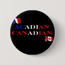 Badge Rond 5 Cm Acadien canadien