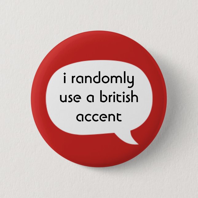 Badge Rond 5 Cm Accent britannique (Devant)