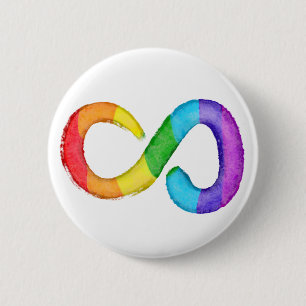 Badge Rond 5 Cm Acceptation de la Sensibilisation sur l'autisme de