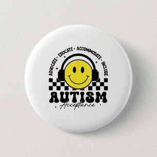 Badge Rond 5 Cm Acceptation des sensibilisations sur l'autisme Ens