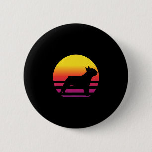 Badge Rond 5 Cm Accessoires Vêtements de chien Français Bulldog