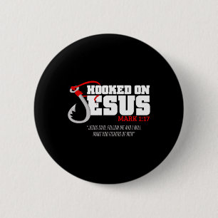 Badge Rond 5 Cm Accompagné Sur Jésus Marc 117 Verse De La Bible Re
