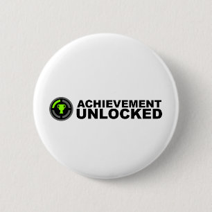 Badge Rond 5 Cm Accomplissement débloqué