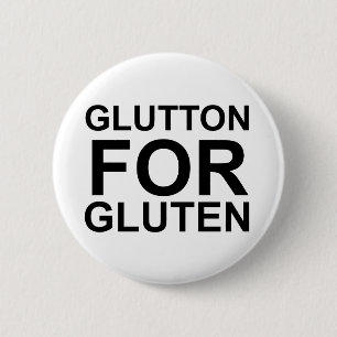 Badge Rond 5 Cm Accro au Gluten