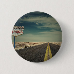 Badge Rond 5 Cm Accueil vers Las Vegas