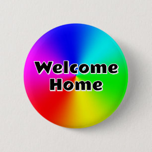 Badge Rond 5 Cm Accueil (vous pouvez modifier les mots)