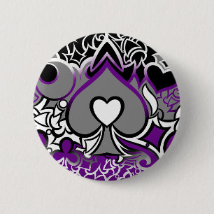 Badge Rond 5 Cm Ace Pride Squiggle