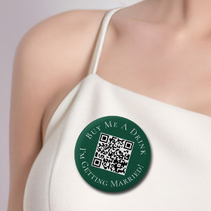 Badge Rond 5 Cm Acheter à la mariée un verre Enterrement de vie de