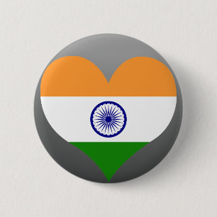 Badge Rond 5 Cm Achetez le drapeau de l'Inde