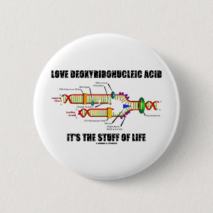 Badge Rond 5 Cm Acide désoxyribonucléique d'amour c'est la